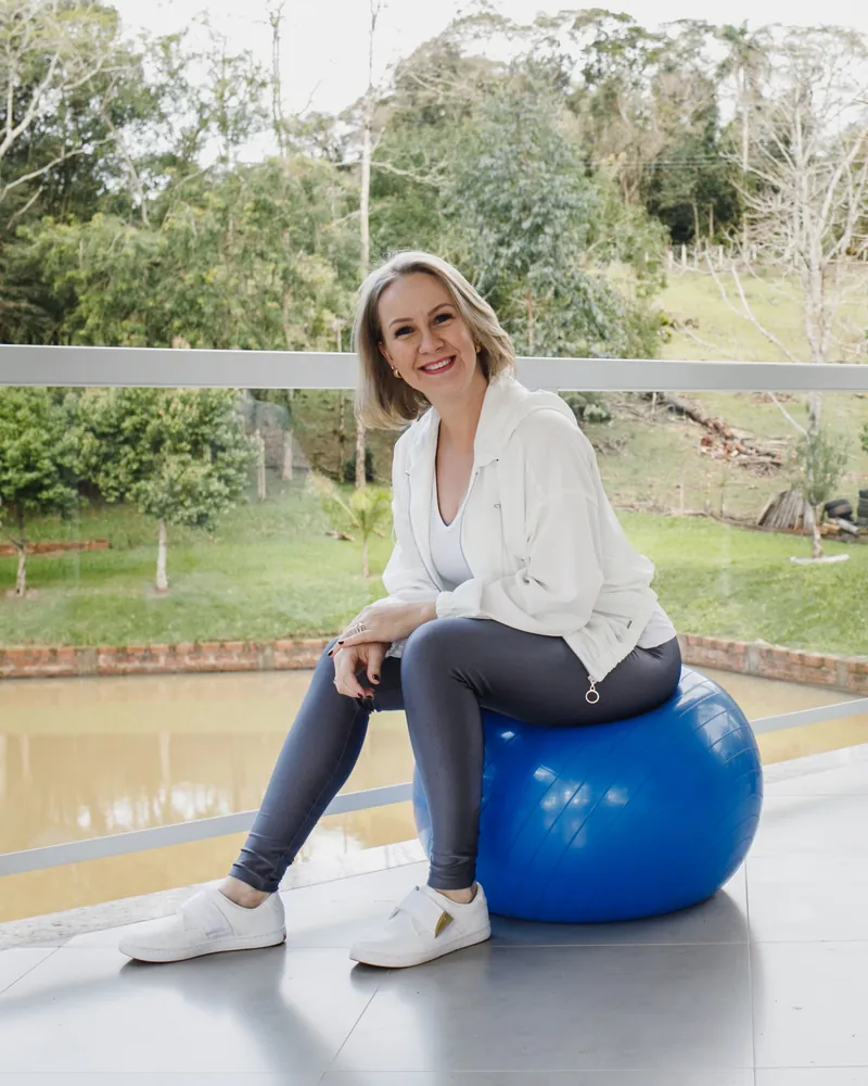 Aula de pilates na Clínica JL
